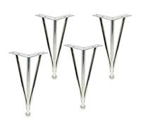 Meubles de jambe de table en épingle à cheveux en métal en or et argent 8/10/12/14 / 16 pouces, pieds de remplacement nordique en acier inoxydable pour canapé, canapé, armoires, meuble de télévision,