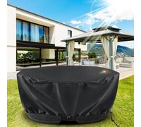 Meubles de jardin Couverture de réservoir étanche Ovale, Housse de protection 210D Oxford pour réservoir de stockage résistant aux UV indéchirable 147x99x64cm