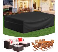 Meubles de jardin Couverture étanche Housse de protection anti-UV Protection contre la pluie Bâche de protection pour table de jardin Meubles de balcon Housse rectangulaire 200x165x80cm 600D