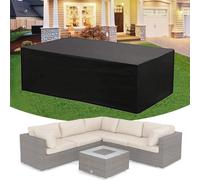Meubles de jardin Couverture étanche Housse de protection anti-UV Protection contre la pluie Bâche de protection pour table de jardin Meubles de balcon Housse rectangulaire 155x95x68cm 210D