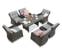 Meubles de jardin en résine tressée Toledo Premium anthracite Garden Point