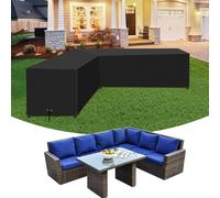 Meubles de jardin Housse de protection en forme de L Couverture de canapé Bâche de protection Outdoor Garden Protection contre la poussière, Taille : 222x286x82cm