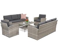 Meubles de jardin Monaco Coffee 8 Garden Point gris clair