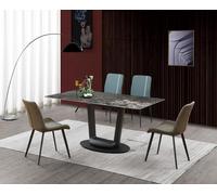Meubles de luxe Design Salle à manger Garniture Chaises Table Groupe 5pcs. Set