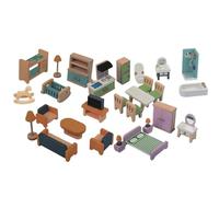 Meubles de maison de en bois | Jouets pour maisons miniatures, petits meubles de jeu | Convient pour les fêtes, la maison, la salle de classe, les voyages, la maternelle, la chambre d'enfant
