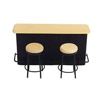 Meubles de Maison de poupées, 1/12 Dollhouse Miniature Bar Furniture avec Table, kit de Maison de poupée Miniature, Mini Meuble Jouets de Maison de poupée, comptoir à Barre Miniature