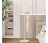 Meubles de Maison, Porte-Manteau en métal Finition Acier satiné, Base Stable en marbre, Porte-Chapeaux en Forme d'arbre, à Poser au Sol ou au Mur, Mon