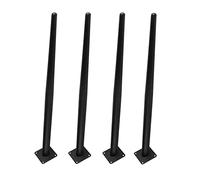 Meubles de Meubles métalliques 4pcs Moderne Sofa FIEA pour PROJETS des PROJETS des PROJETS DE REMPLACE pour LA TV Chaise Chaise Chase Bace Conception Droit CONCUNÉE avec VIS DE 15 CM / 5.9 Pouces