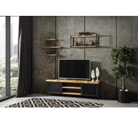 Meubles de pionniers Armoire Sideboard bois rtv Lowboard Étagère 3pcs Set-