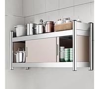 Meubles de rangement muraux à portes coulissantes,Avec portes coulissantes - Étagères robustes pour bars, écoles et garages - Meubles de rangement muraux,Meubles hauts de salle de bain au-dessus des t