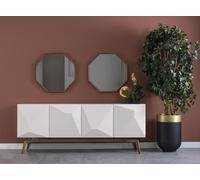 Meubles de salle à manger modernes Design Sideboard avec 2x miroir Aménagement