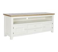 Meubles de télévision DKD Home Decor Beige Naturel Bois de paulownia 134,5 x 35 x 55 cm