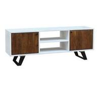 Meubles de télévision DKD Home Decor Blanc 135 x 35 x 40 cm Métal Bois de manguier