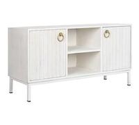 Meuble TV DKD Home Decor Or Métal Blanc Bois de manguier 120 x 40 x 60 cm