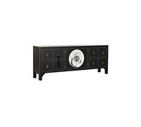 Meubles De Télévision Dkd Home Decor Noir Oriental Sapin Métal Bois Mdf (130 X 26 X 51 Cm) Brun