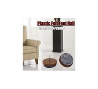 Meubles en bois anti-dérapant à clouer joint de coussin patin table ronde protecteur pieds - café