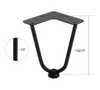 Meubles en Fer forgé Tables Pieds de Bureau de Soutien Table Pied Table Tables Basses Meubles multifonctionnels Pieds de Table Basse Pieds en Fil de Fer (6 Pouces)