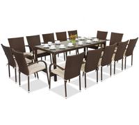 Meubles en résine tressée pour le jardin Milan pour 14 personnes avec une grande table Garden Point