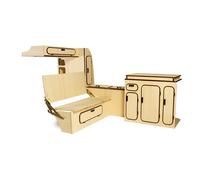 Meubles ENZO d'aménagement en bois brut pour VOLKSWAGEN Combi Bay Window T2B (08/1972-07/1979)