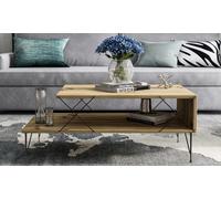 Meubles et accessoires de décorations Kokoon : Table basse industrielle avec étagère INDUS