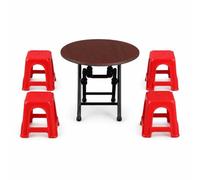 Meubles Maison Poupée, Table Pliante | Conception robuste, Fournitures maison, Coordination main-œil, Pour jeunes constructeurs