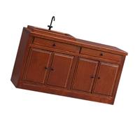 Meubles Miniatures Antiques, modèle d ' Armoire d ' évier de Cuisine, | Tiroir de rangement en bois pour décoration de maison de poupée 1 / 12, accessoires de modèle de, affichage de