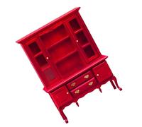 Meubles miniatures de collection pour maisons de poupées à l'échelle 1/12 Bibliothèque en bois pour maisons de poupées, décoration et collection de jouets, armoire en bois, maison de poupée
