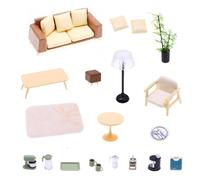 Meubles miniatures - mini-s de maison de maison de maison | Modèle d'ameublement de décoration de table, ornement de meubles miniatures pour la bibliothèque de bureau, développer des compétences