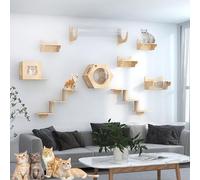 Meubles muraux Modernes for Chats, Mur d'escalade for, étagères murales for, Ensemble combiné Plafond et à Monter soi-même, Gain de Place(Style8)