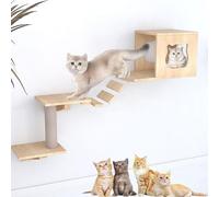 Meubles muraux Modernes for Chats, Mur d'escalade for, étagères murales for, Ensemble combiné Plafond et à Monter soi-même, Gain de Place(S10)