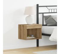 Meubles Muraux Vidaxl Avec Éclairage Led 2 Pcs Chêne Artisanal 40x30x30 Cm