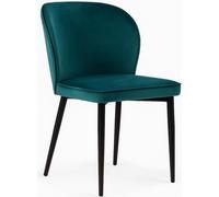 MEUBLES PAWS ALINE seau turquoise chaise moderne rembourrée pour salon, restaurant, cuisine, chaise de restaurant, chaise de cuisine, velours
