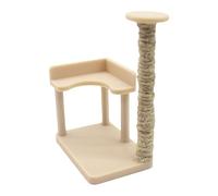 Meubles pour animaux de compagnie pour maisons de poupée | Mini tour de grimpeur de chat fait à la main en 1:12, accessoire mignon pour arbre à chat pour la décoration et les collectionneurs | pour