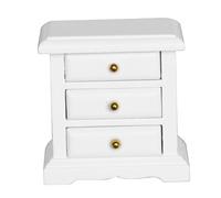 Meubles pour Maison de poupée à l'échelle 1/12, Mini Table de Chevet en Bois à 3 Niveaux, Accessoires et Meubles pour Maison poupée Faire soi-même