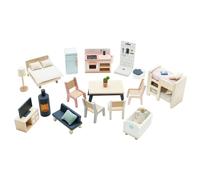 Meubles pour maison de poupées beige TU