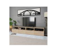Meubles TV 2 pcs Bois d'ingénierie 95x35x36 cm Chêne