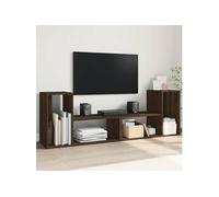 vidaXL Meubles TV 2 pcs chêne marron 75 x 30 x 50 cm bois ingénierie