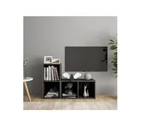 Meubles TV 2 pcs Gris brillant 72x35x36,5 cm Bois d ingénierie