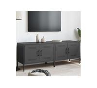 Vidaxl Meubles Tv 2 Pcs Noir 68x39x50,5 Cm Acier Multicolore