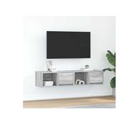 Meubles TV 2 pcs sonoma gris 60x31x25,5 cm bois d ingénierie