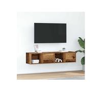 vidaXL Meubles TV 2 pcs vieux bois 60x31x25,5 cm bois d'ingénierie