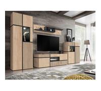 Meubles TV - AC-Déco - Ensemble TV ""Cross"" - Beige - L 330 x H 195 x P 50 cm
