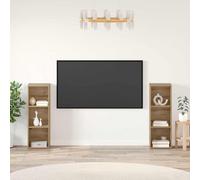 vidaXL Ensemble meuble TV 2 pièces Bois ancien 107 x 35 x 37 cm