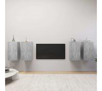 Meubles TV Armoires de Télévision Salon 3 pcs Blanc Bois d'Ingénierie vidaXL