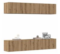Meubles TV Armoires de Télévision Salon 4 pcs Blanc Bois d'Ingénierie vidaXL
