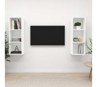 Meubles TV Armoires Salon Muraux 2 pcs Chêne Sonoma Bois d'Ingénierie vidaXL