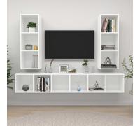 Meubles TV Armoires Salon Muraux 4 pcs Chêne Sonoma Bois d'Ingénierie vidaXL