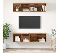 Meubles TV Armoires Salon Muraux 4 pcs Chêne Sonoma Bois d'Ingénierie vidaXL