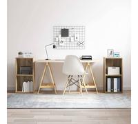 vidaXL Meubles TV et armoires salon - Chêne Sonoma, bois d'ingénierie - 2 pcs