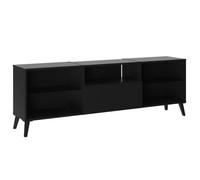 Meubles TV/Hifi Lowboard - Décor noir - L153,5 x H52 x P31,5 cm - Fabriqué en Allemagne
